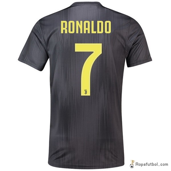 Camiseta Juventus Replica Tercera Ropa Ronaldo 2018/19 Gris